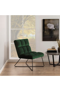 Fauteuil Hadsten in groene fluwelen velvet stof