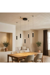 ETH Expo Trading hanglamp Jack rond 5-lichts dimbaar