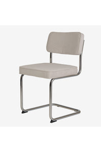 Brovst rib eetkamerstoel crème zandkleur