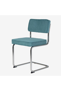 Brovst rib eetkamerstoel turquoise
