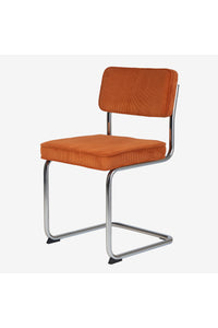 Brovst rib eetkamerstoel oranje