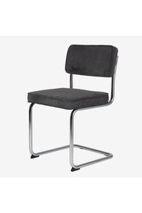 Brovst rib eetkamerstoel grijs