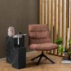 Draaifauteuil Jordrup in rosewood stof