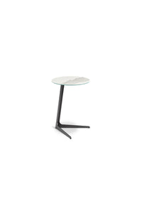 Dyyk bijzettafel Juno Ø40 cm in keramiek bianco saluto