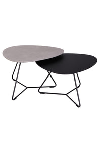 Brees New World Twinny toptafel set HPL alu + Fenix zwart