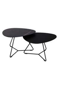 Brees New World Twinny toptafel set HPL thunder + Fenix zwart