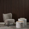 Fauteuil Klarup in zachte beige stof