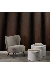 Fauteuil Klarup in zachte beige stof