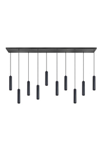 ETH Expo Trading hanglamp Miller 10 lichts zwart