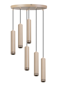 ETH Expo Trading hanglamp Miller 6 lichts zand