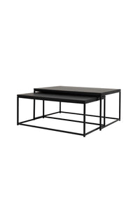 Tenzo Lipp salontafel set in zwart eiken hout