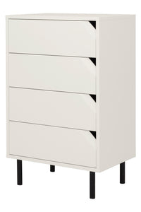 Tenzo Corner ladekast in cotton white lak