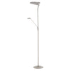 Highlight vloerlamp uplight New Kopenhagen met leesarm nikkel mat