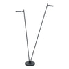 Highlight leeslamp Round Move 2-lichts mat zwart