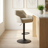 Verstelbare barkruk Avola in beige