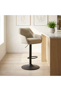 Verstelbare barkruk Avola in beige
