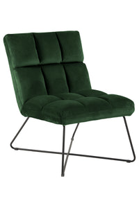 Fauteuil Hadsten in groene fluwelen velvet stof