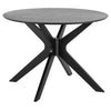 Eettafel Filskov rond 105 cm in zwart eiken