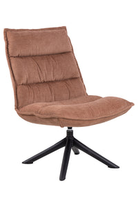 Draaifauteuil Jordrup in rosewood stof