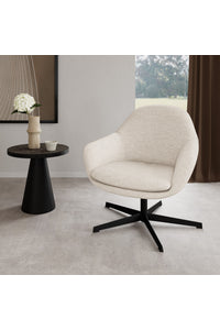 Draaifauteuil Ketting in beige stof