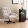 Draaifauteuil Grenaa in beige stof