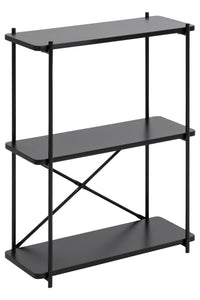 Boekenrek Harlev 75 cm hoog zwart