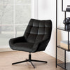 Draaifauteuil Grenaa in bruin/grijze velours stof