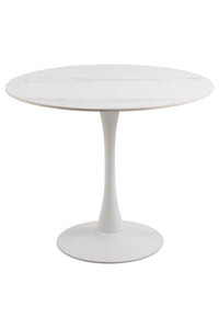 Eettafel Hjulby ø90 cm met wit keramiek blad