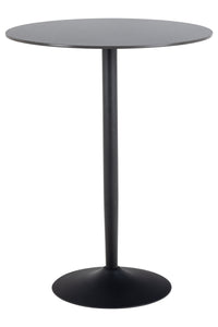 Bartafel Hjulby ø80 cm met zwart keramiek blad