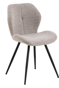 Eetkamerstoel Karby in beige stof