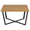 Vierkante salontafel Gjern 75x75 cm met wild oak blad_