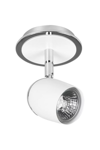 Highlight Ovale spot wit-chroom