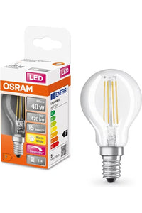 Osram led lichtbron filament E14 peer helderglas dimbaar