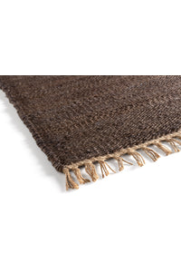 Loook handgeweven vloerkleed hennep donker bruin 250 x 350 cm