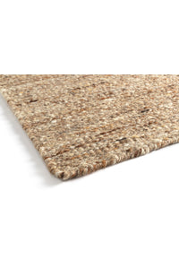Loook handgeweven vloerkleed natuurwol bruin  170 x 240 cm