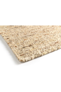 Loook handgeweven vloerkleed natuurwol beige  170 x 240 cm