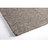 Loook handgeweven vloerkleed vervilte wol grijs 140x200 cm