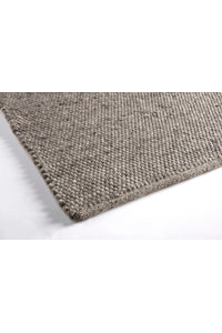 Loook handgeweven vloerkleed vervilte wol grijs 170x240 cm
