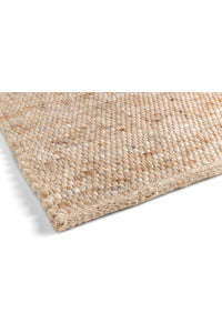 Loook handgeweven vloerkleed vervilte wol zand 140x200 cm