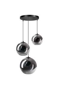 ETH Expo Trading hanglamp Orb smoke glas met 3 bollen