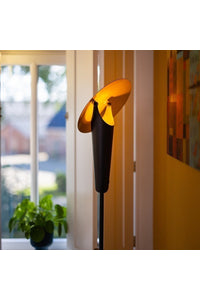 ETH Expo Trading vloerlamp The Britt zwart goud