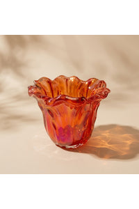 Light & Living waxinelichtje flower rood
